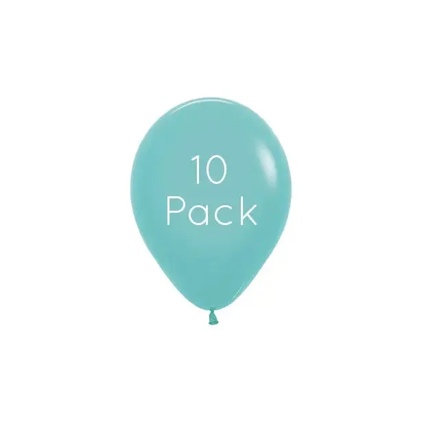 Aquamarine Mini Balloons - 10 Pkt