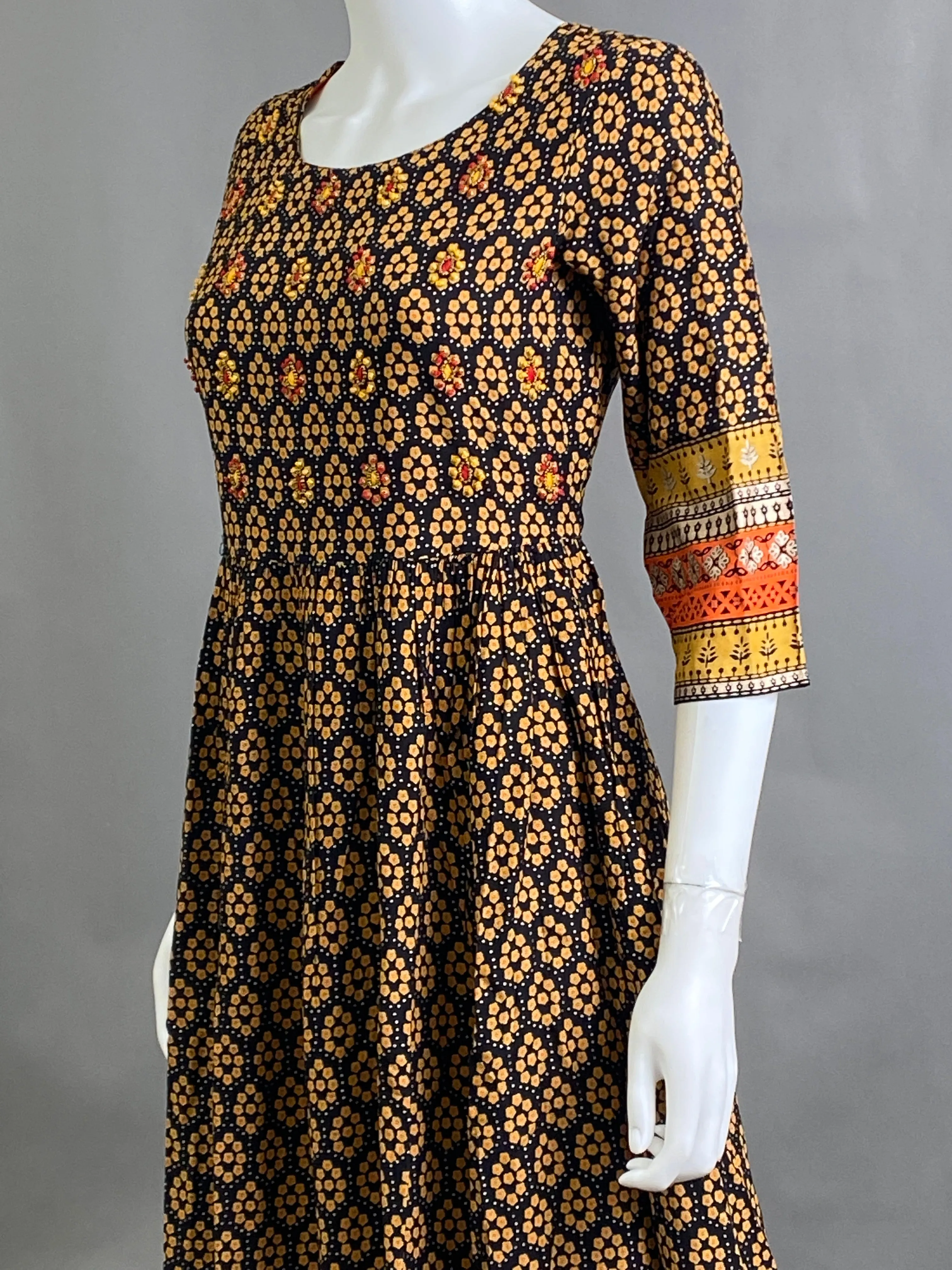 Black A-Line Kurti