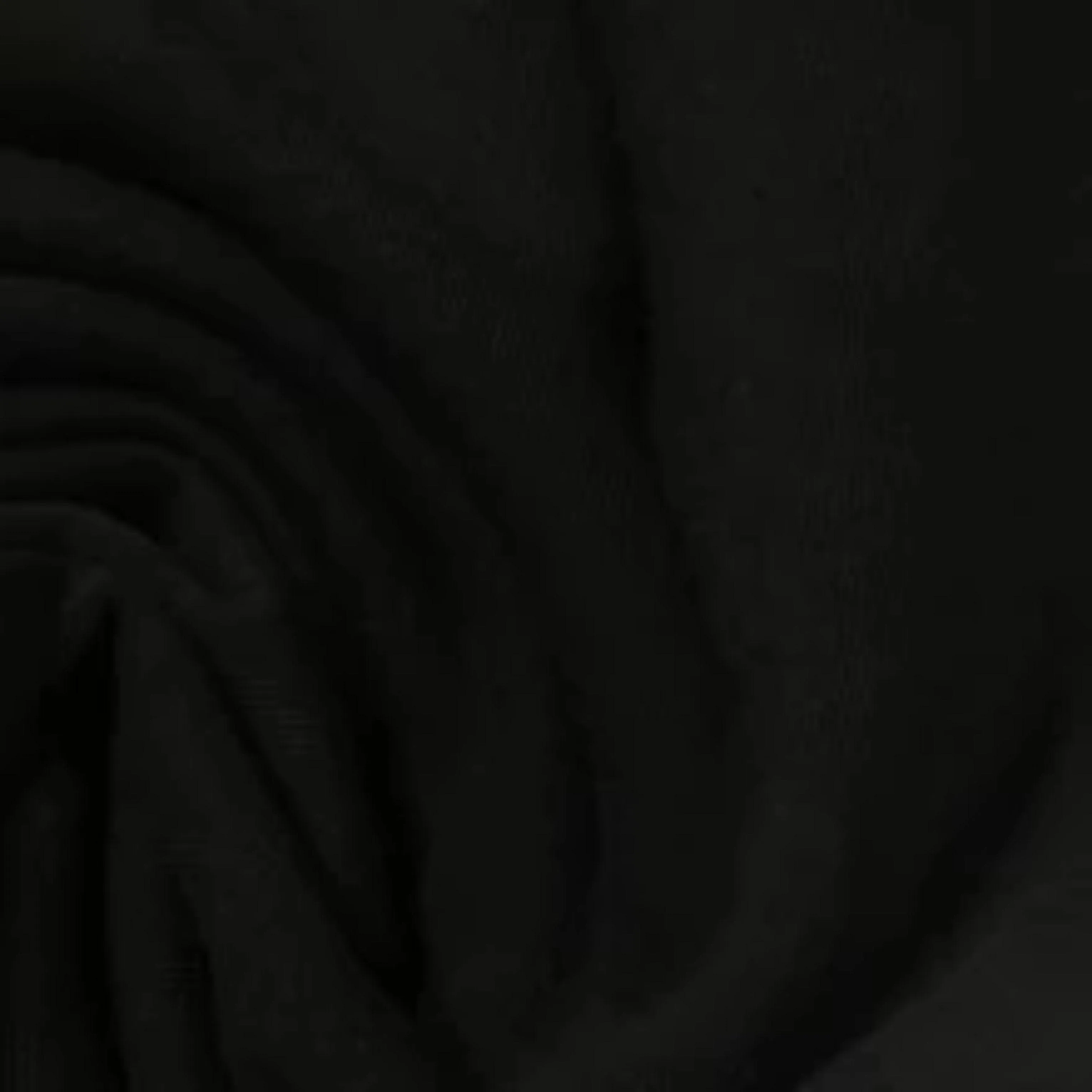 Black Organic Cotton Fleece Fabric - 300 GSM - Grown in the USA