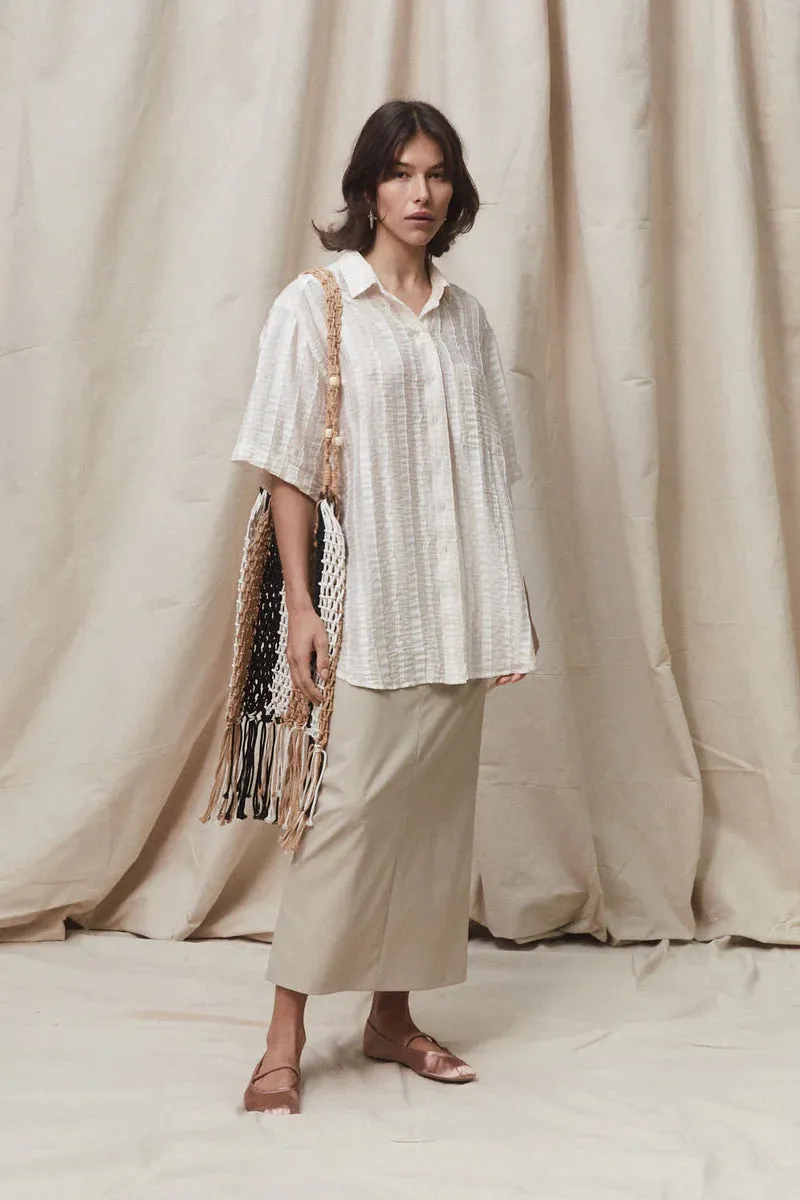 BLANCA STUDIO Womens Micola Short Sleeve Shirt - White