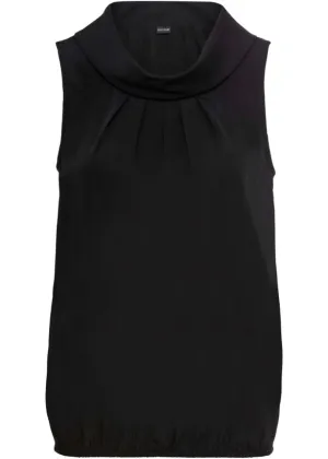 Bodyflirt Recycled Polyester Blouse Top, Black