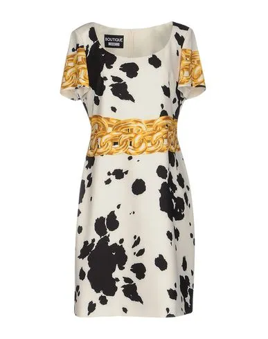 Boutique Moschino Women Short dress Ivory 12 UK