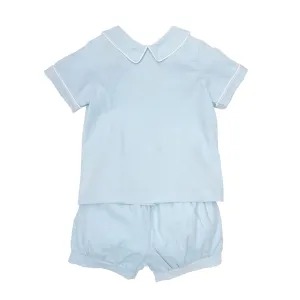 Brett Blue Cord Short Set