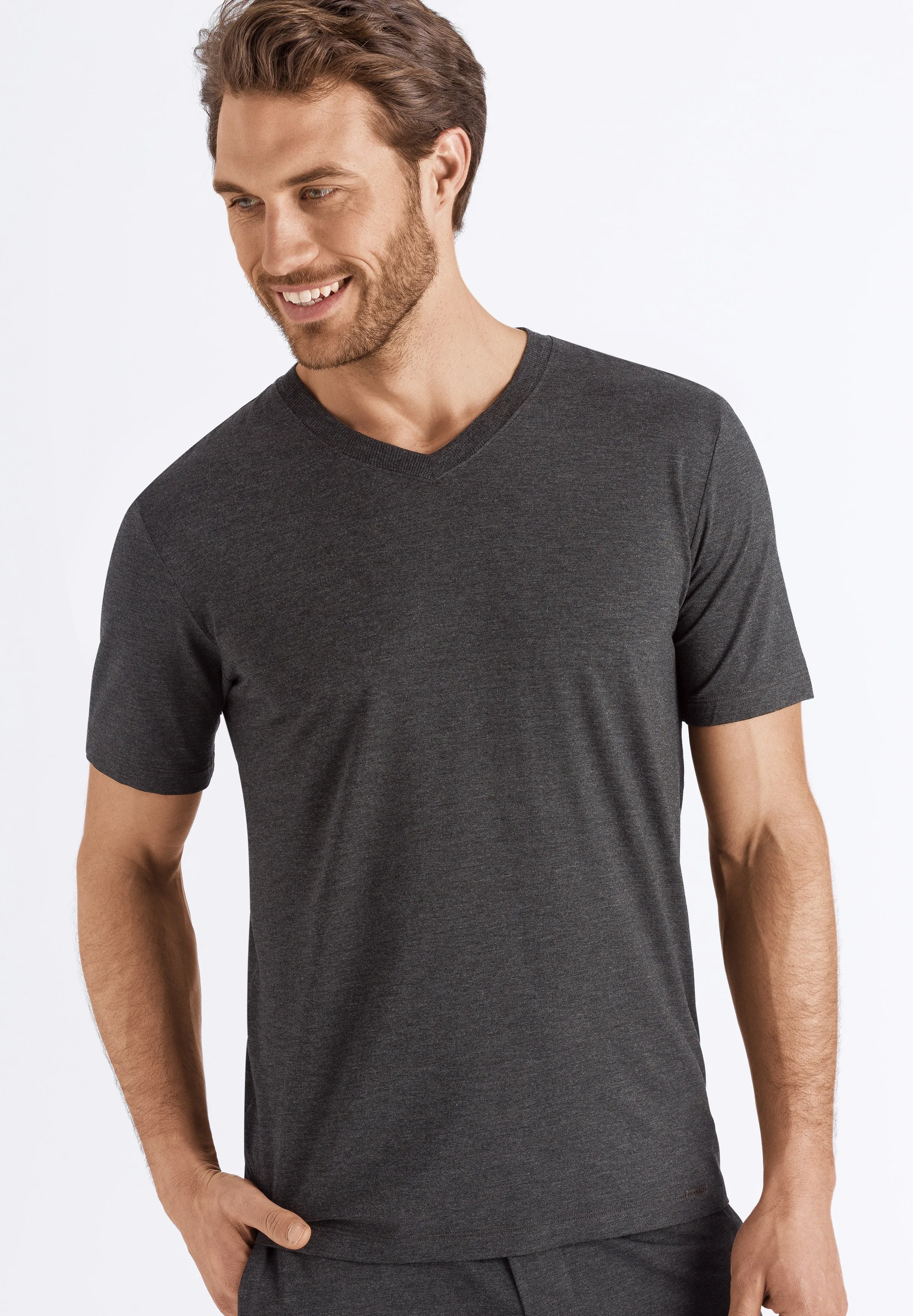 Casuals Soft V-Neck T-Shirt | Caviar 75035-996