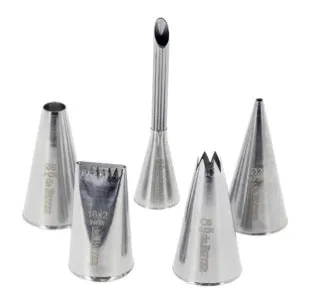 de Buyer - Set of 5 Stainless Steel Tips