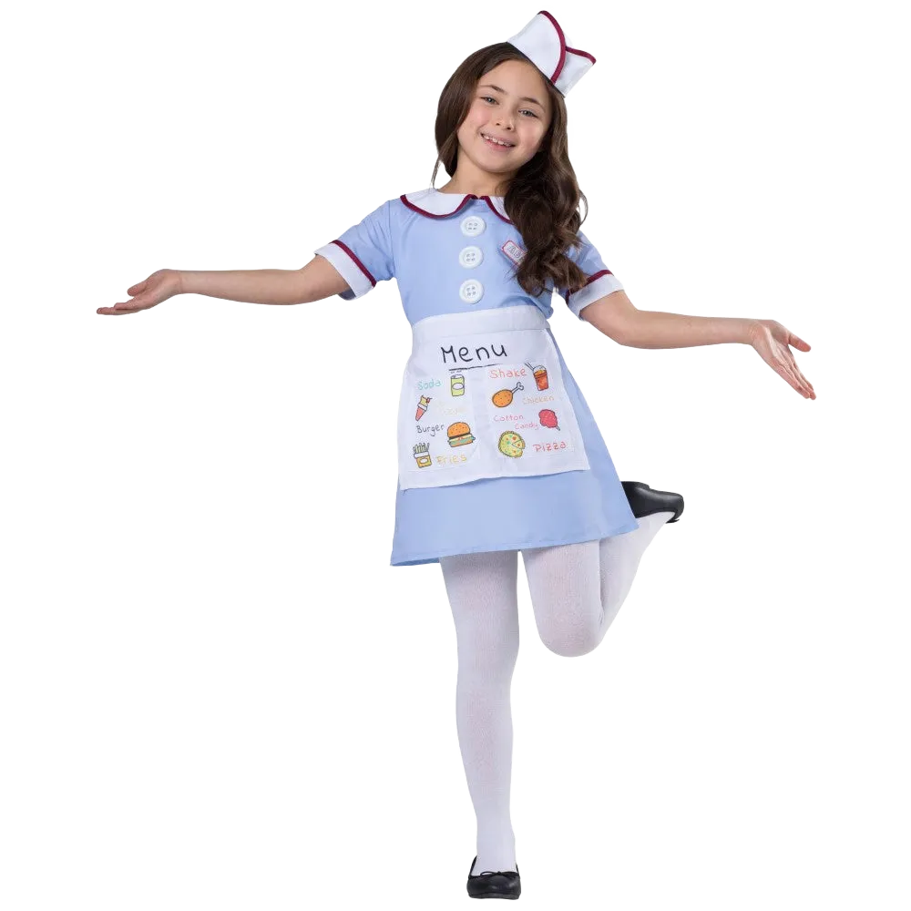 Diner Waitress Costume - Kids