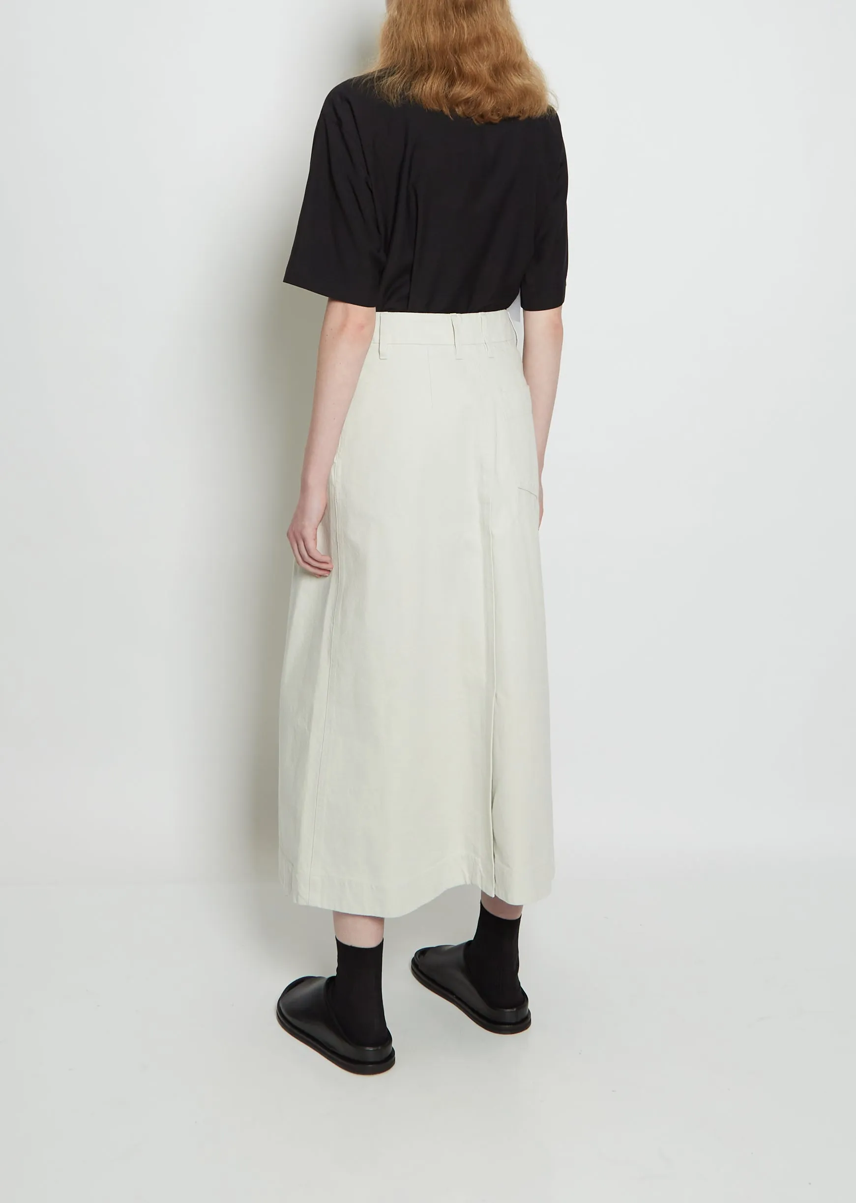 Ecole Soft Wash Cotton Denim Skirt