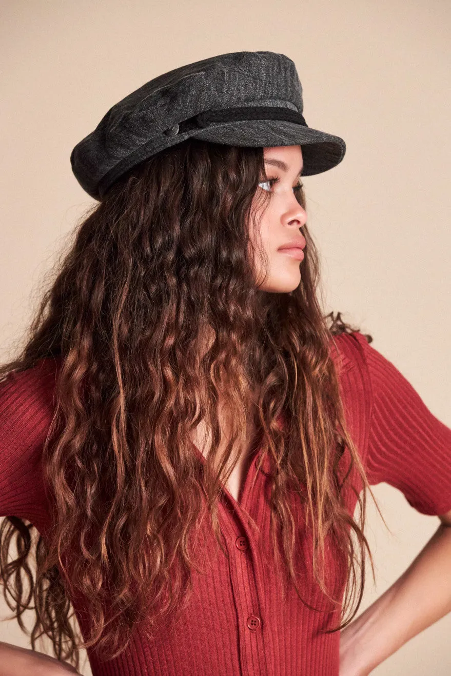 Fiddler Cap - Black Acid Wash