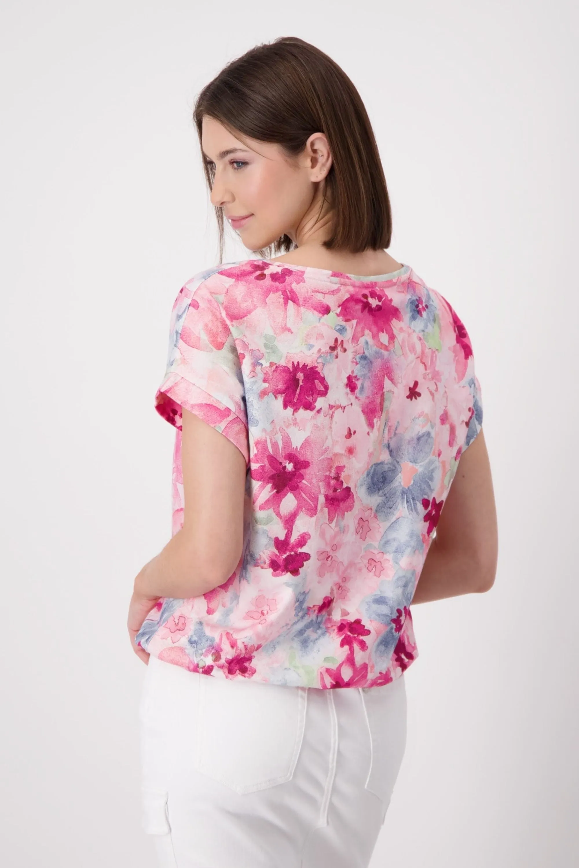 FLORAL TEE - 408700MNR