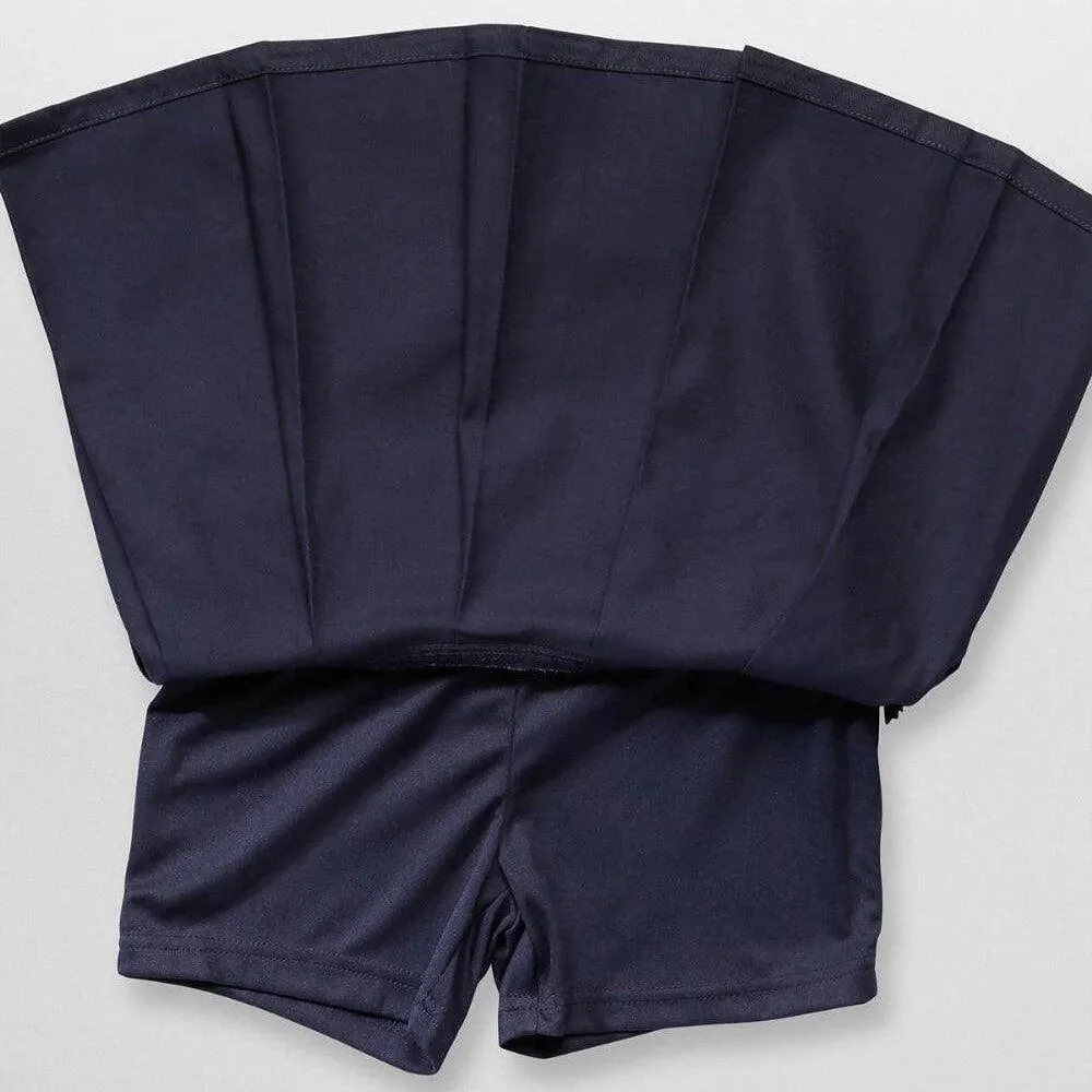 French Toast Girls School Uniform Pleated Scooter with Grosgrain Ribbon - Navy - SX9129