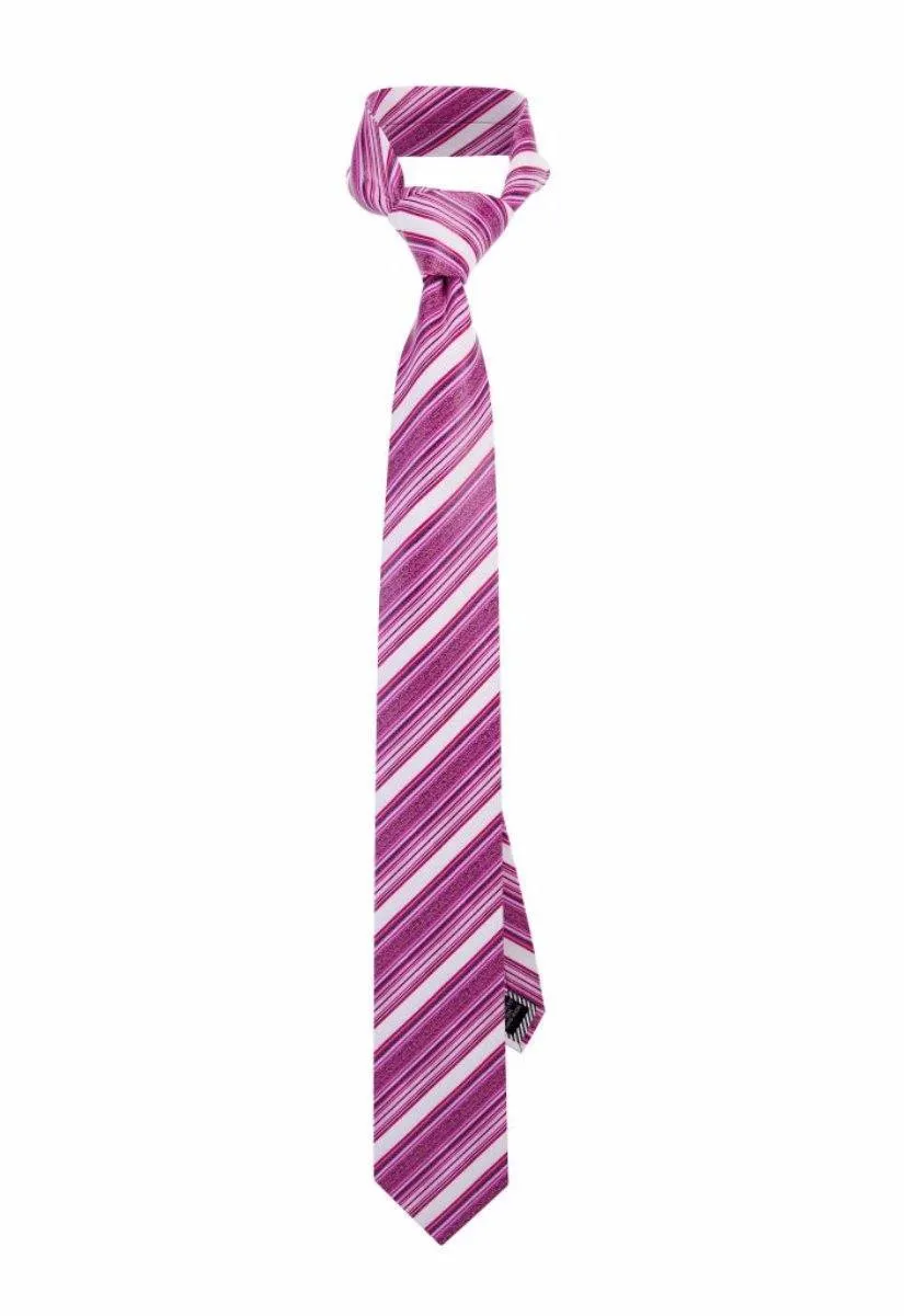Fuchsia Multi-Striped Tie