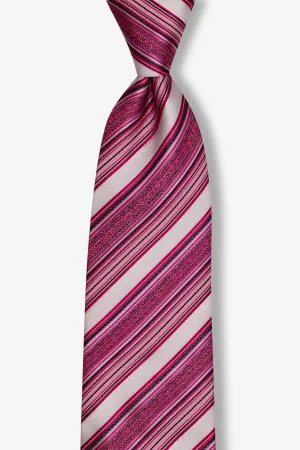 Fuchsia Multi-Striped Tie