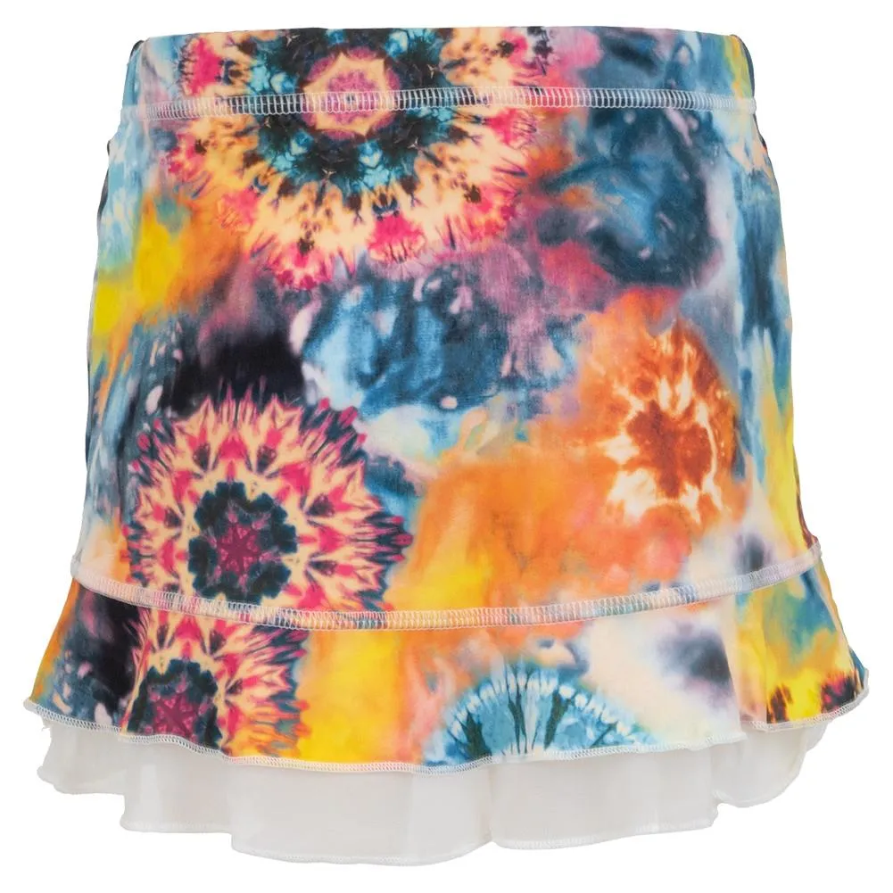 Girls' UV Colors Ruffle Tennis Skort Ink Dye