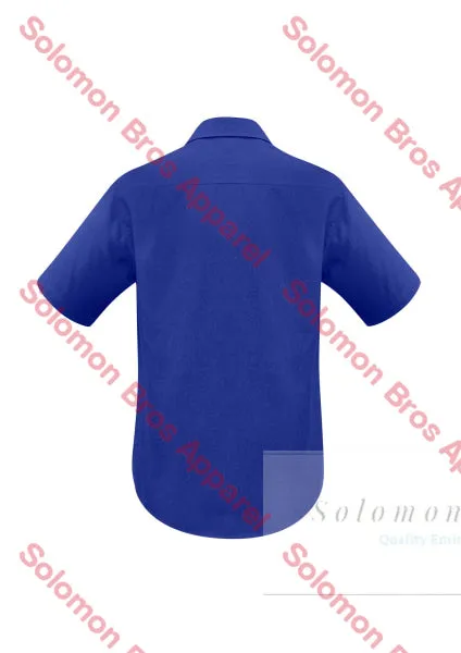 Haven Mens Short Sleeve Shirt Electric Blue