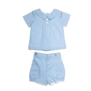 Joseph Blue Linen Short Set