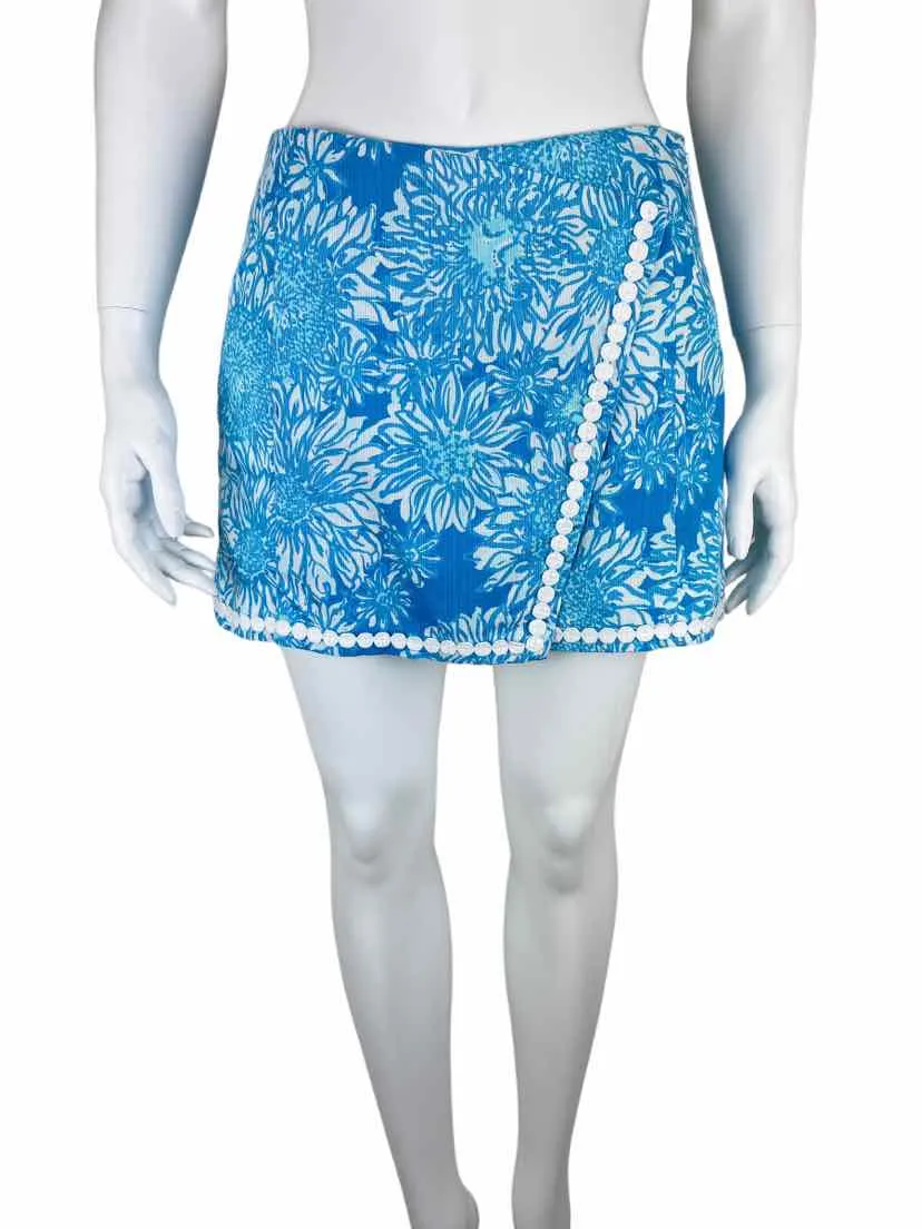 Lilly Pulitzer Women's Lion in the Sun Dree Skort Turquoise/White Size 0