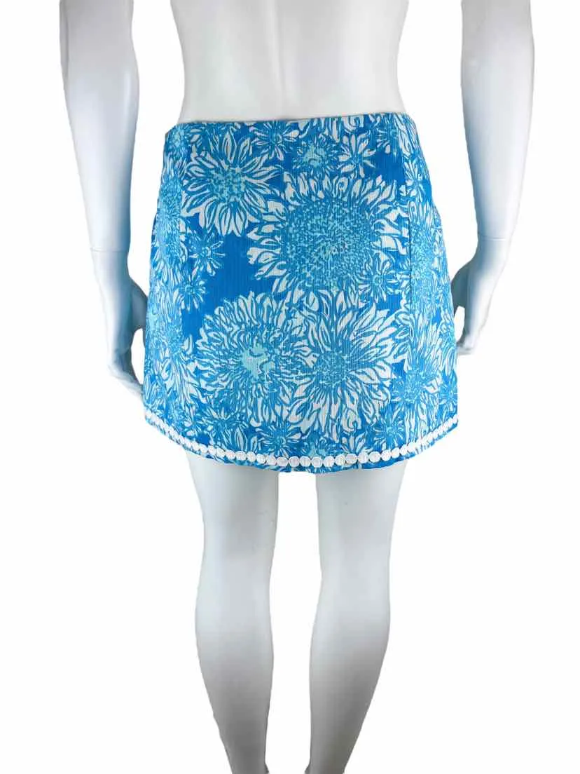 Lilly Pulitzer Women's Lion in the Sun Dree Skort Turquoise/White Size 0