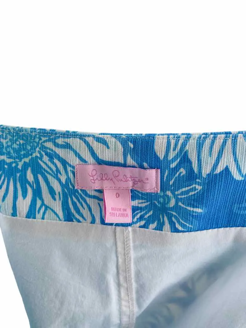 Lilly Pulitzer Women's Lion in the Sun Dree Skort Turquoise/White Size 0