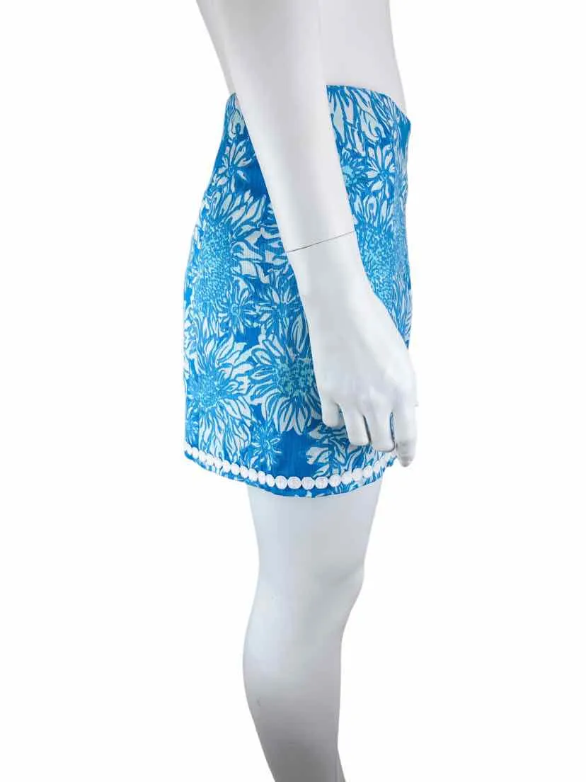 Lilly Pulitzer Women's Lion in the Sun Dree Skort Turquoise/White Size 0