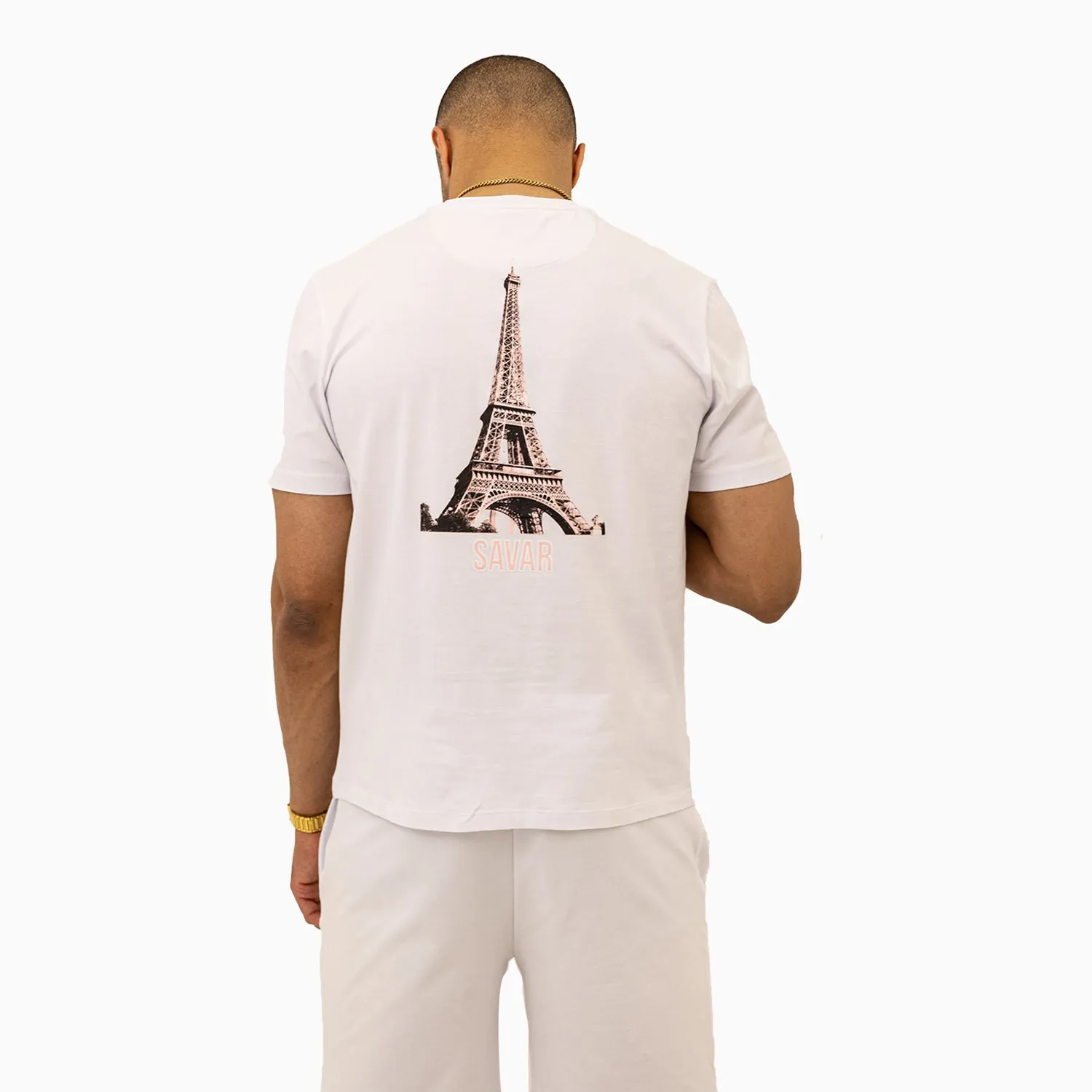 Men's Paris Printed Short Sleeves T-Shirt