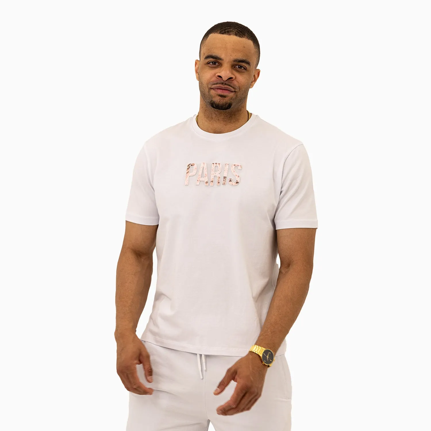 Men's Paris Printed Short Sleeves T-Shirt
