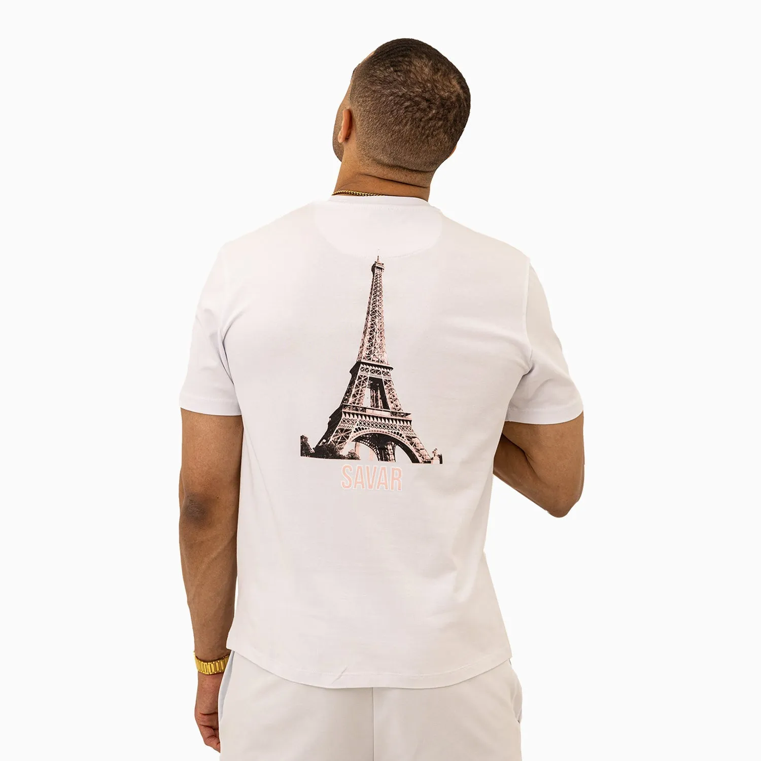 Men's Paris Printed Short Sleeves T-Shirt