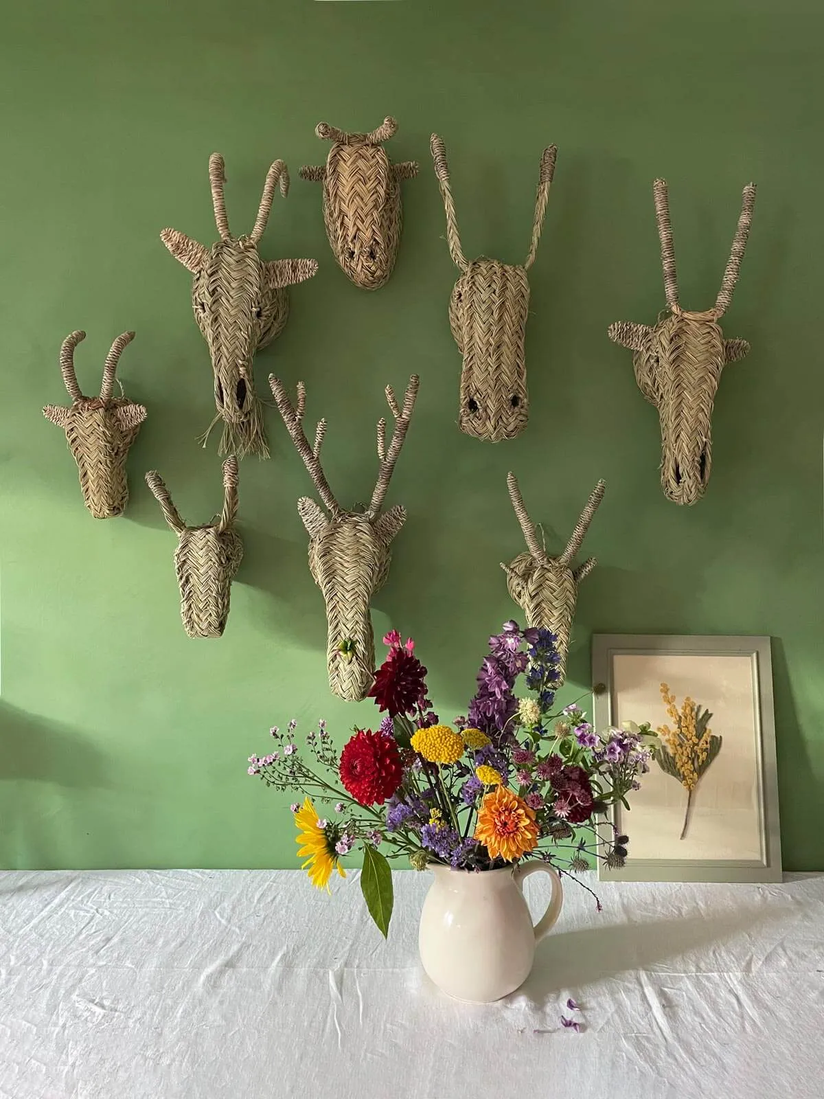 Mini Woven Animal Head, Donkey