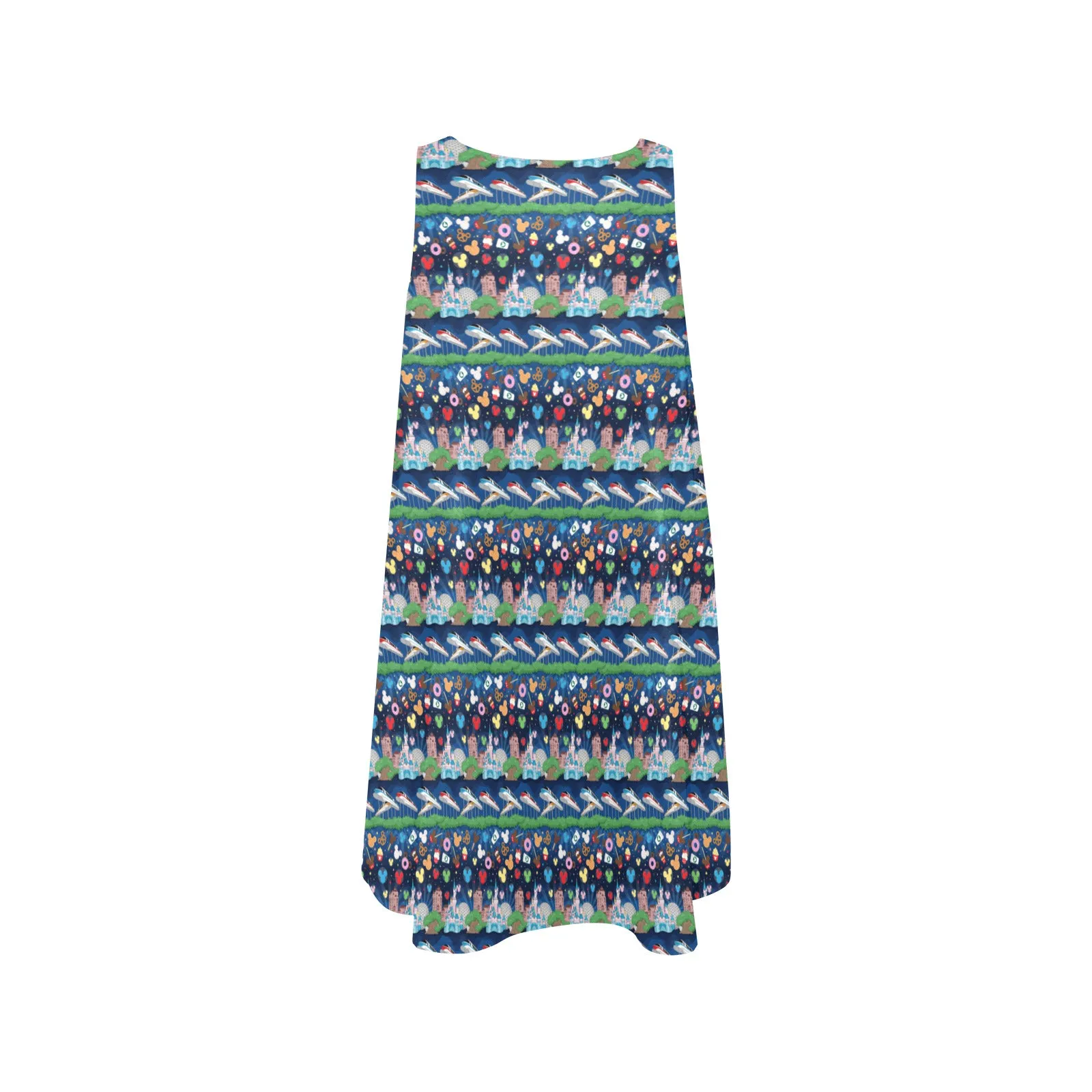 Park Hopper Line Sleeveless A-Line Pocket Dress