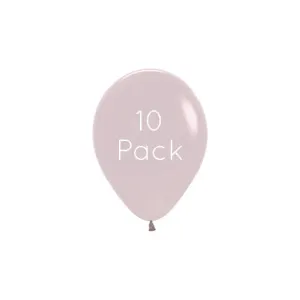 Pastel Dusk Rose Pink Mini Balloons - 10 Pkt