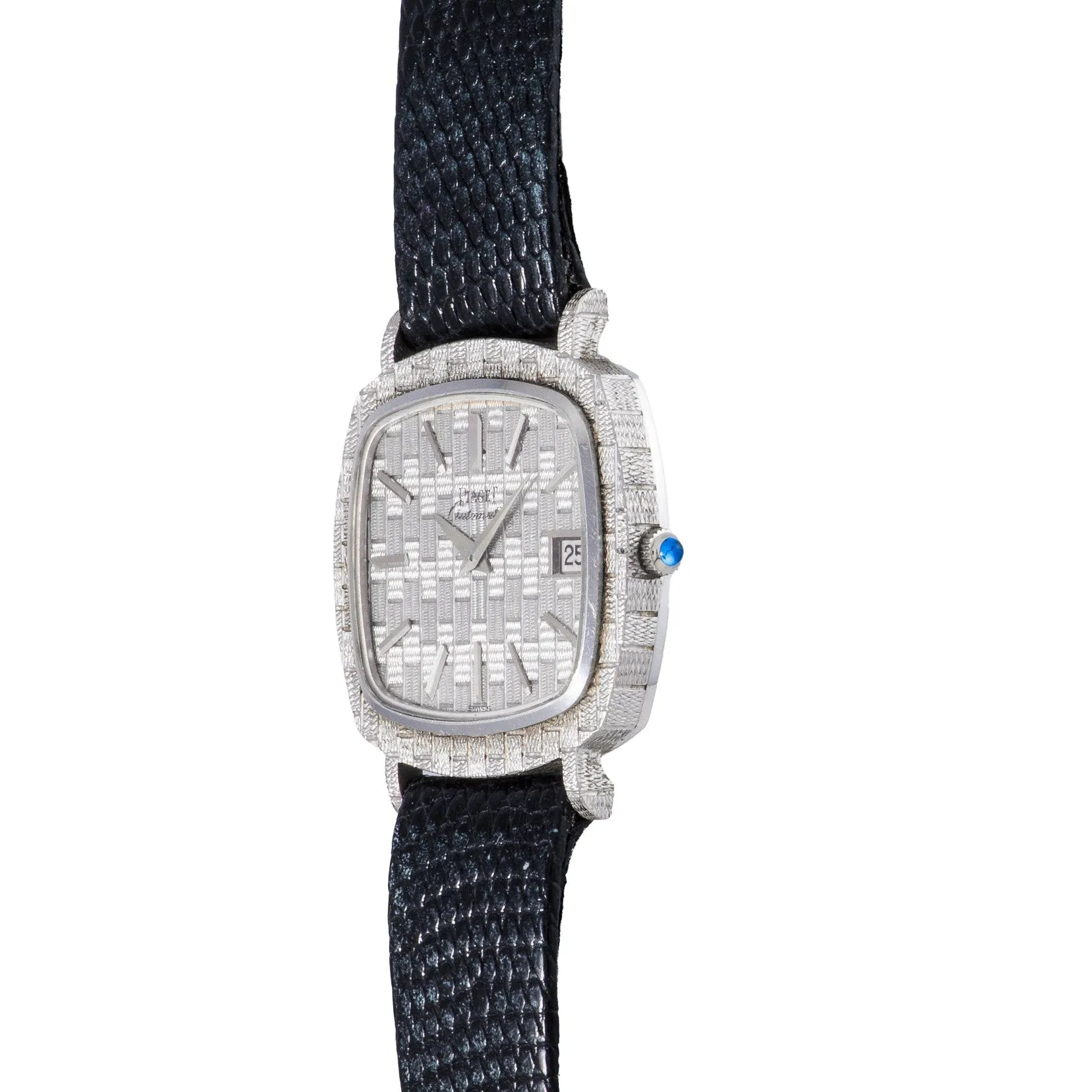 Piaget White Gold 'Basketweave' Dress Watch
