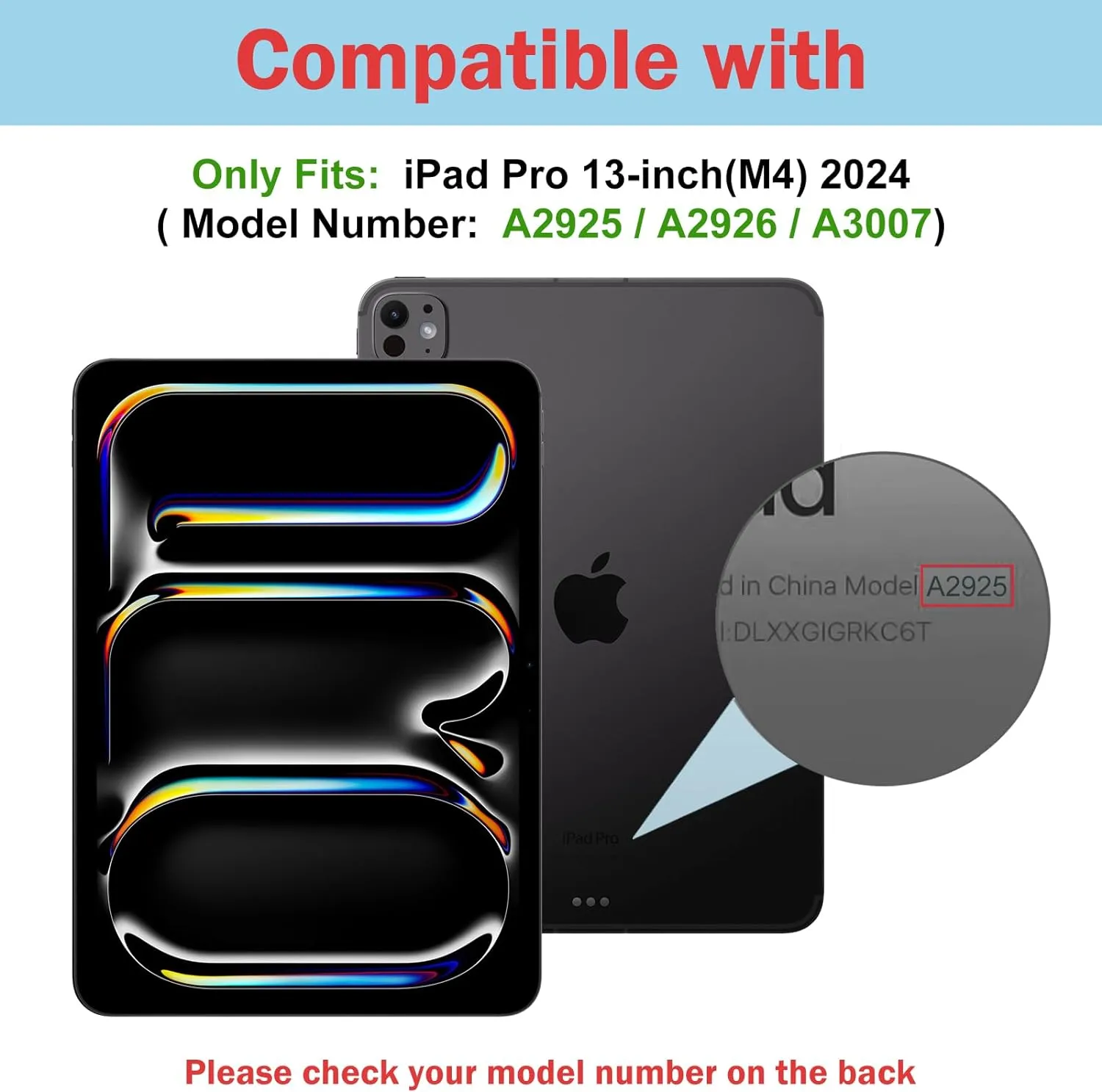 ProCase for iPad Pro 13 Inch 2024 M4 Case with Pencil Holder, Clear Back Tri-Angle Folio Stand Hard Shell Book Cover for iPad Pro 13” 7th Generation A2925 A2926 A3007