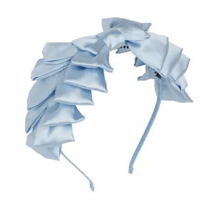 Project 6 Pleated Ribbon Headband - Slate Blue