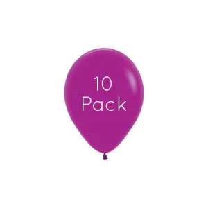 Purple Orchid Mini Balloons - 10 Pkt