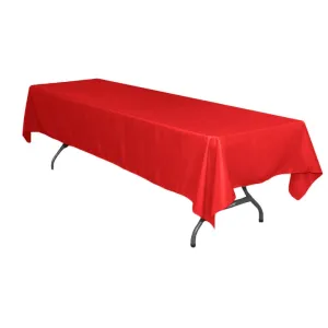 Rectangular Polyester Tablecloth 60"x126" - Red