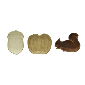 Stoneware Fall Trinket Trays ~ 3 Styles