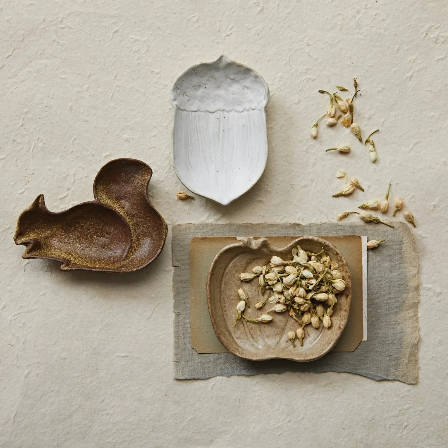 Stoneware Fall Trinket Trays ~ 3 Styles