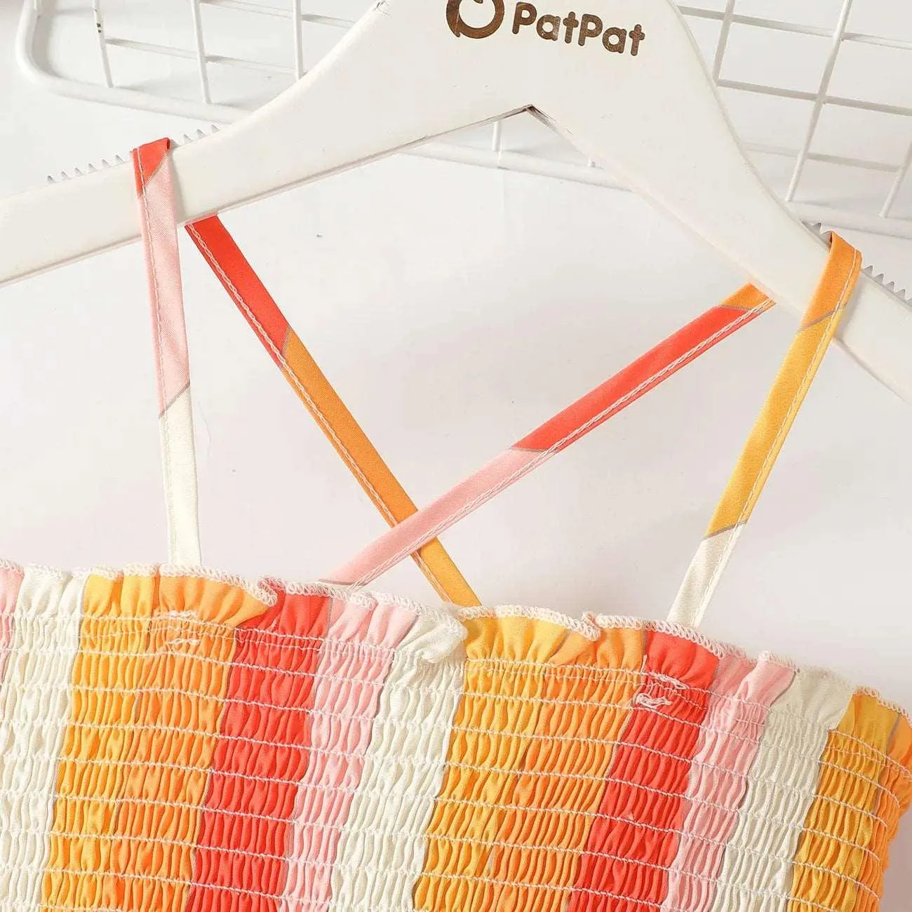 Stripe Smocked Slip Dress - Kids Girl