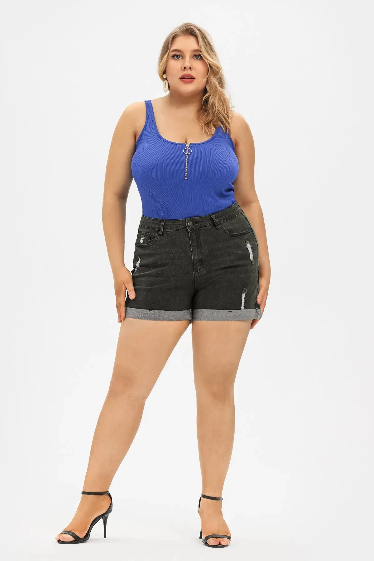 Super Soft Corset Mid Rise Short Jean