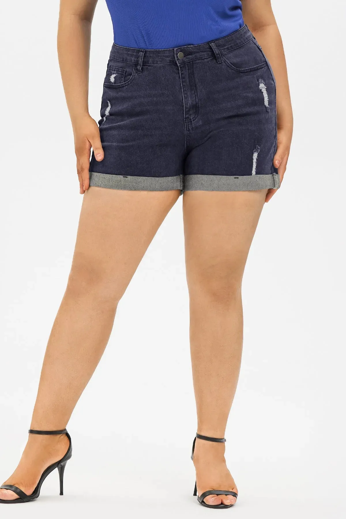 Super Soft Corset Mid Rise Short Jean
