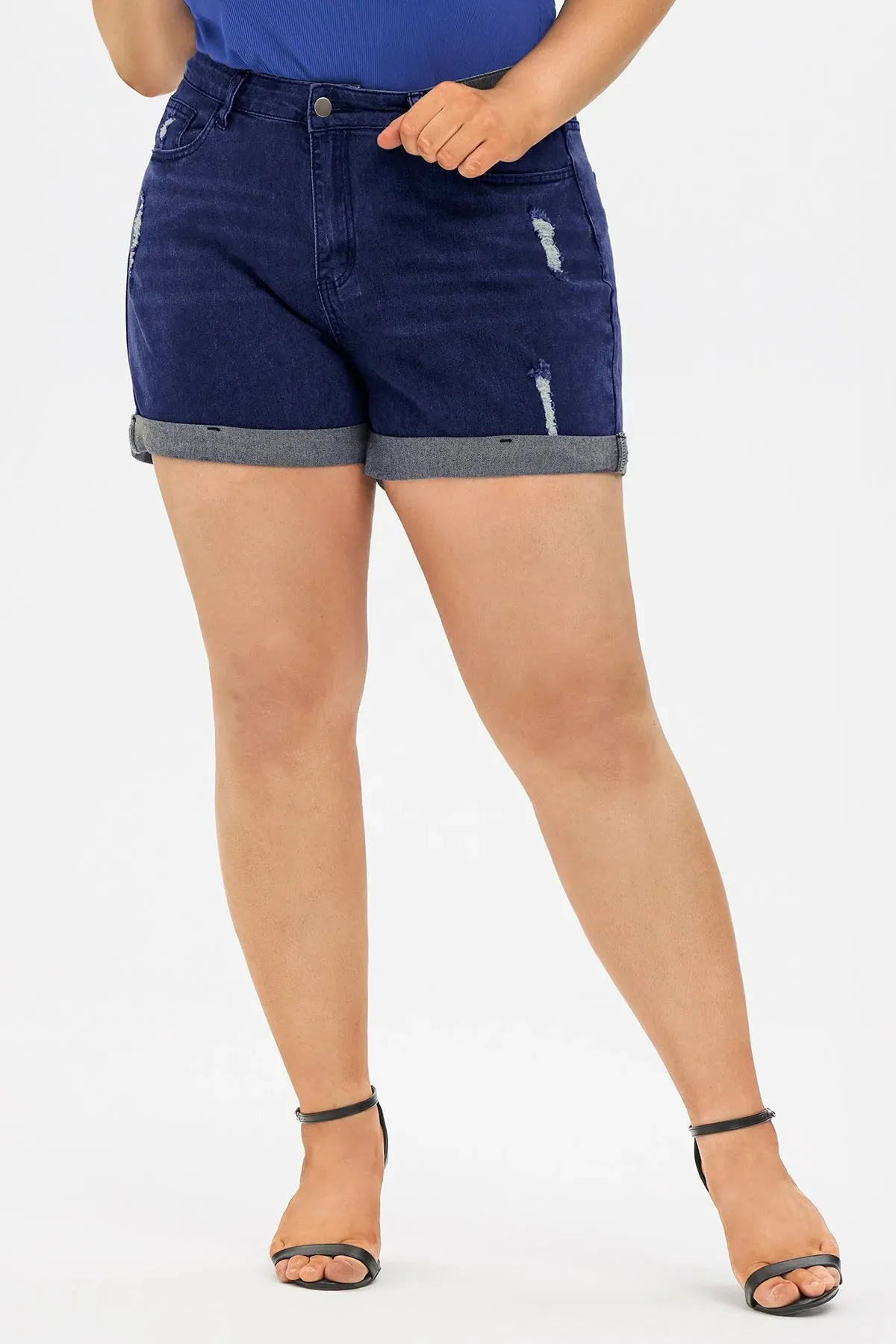 Super Soft Corset Mid Rise Short Jean