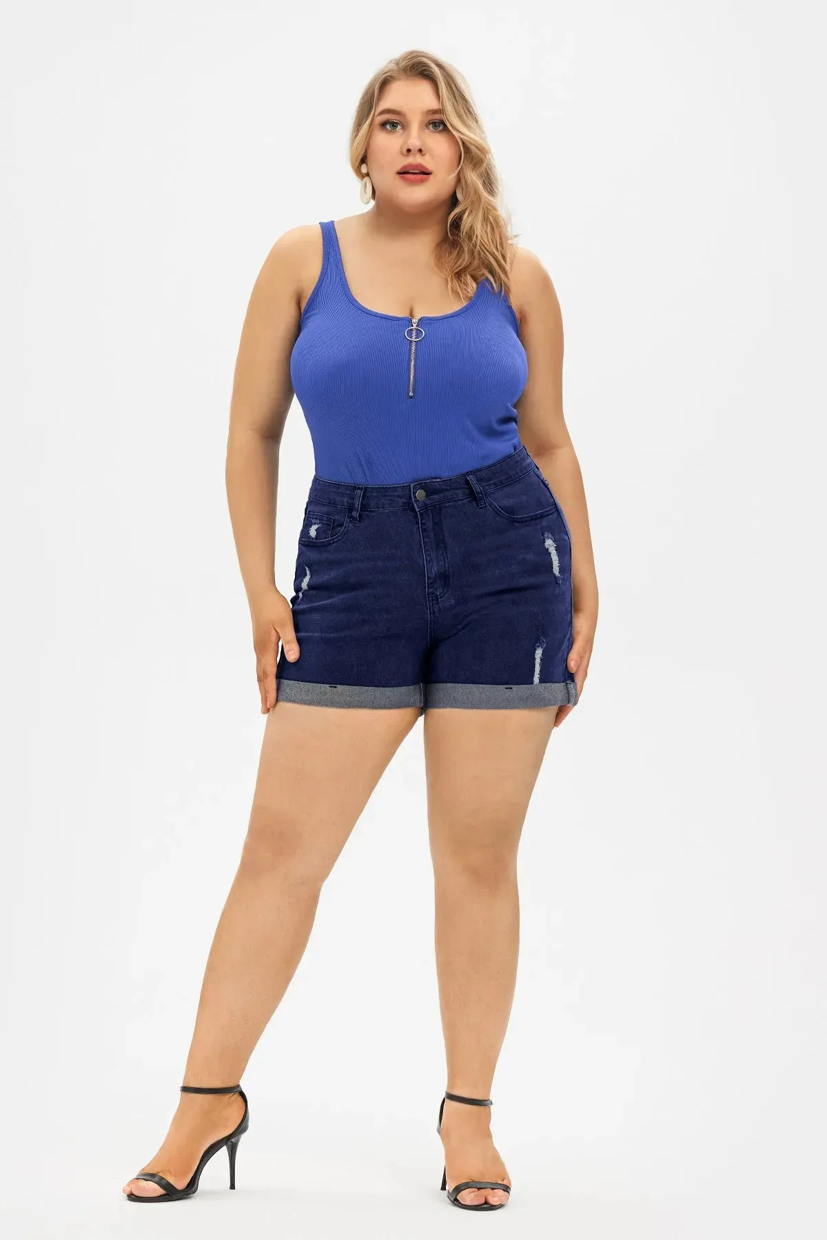 Super Soft Corset Mid Rise Short Jean
