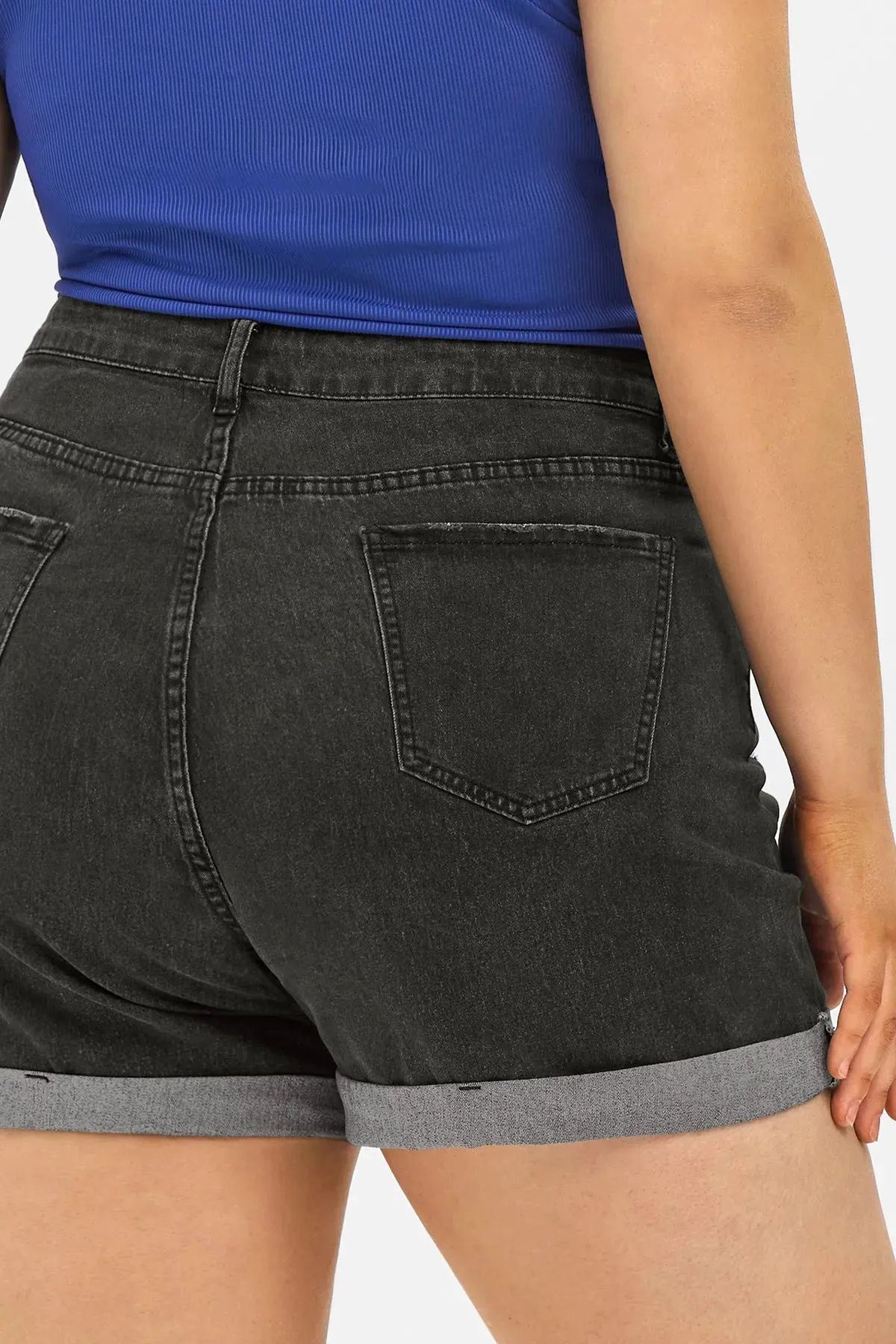 Super Soft Corset Mid Rise Short Jean