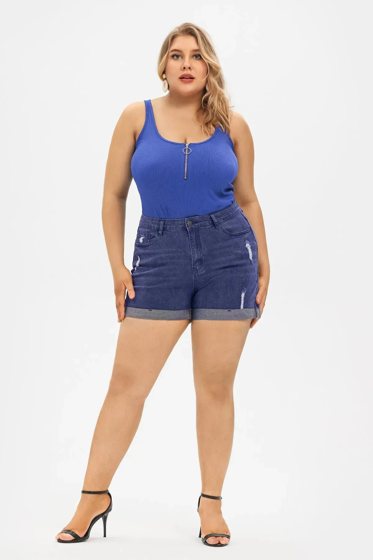 Super Soft Corset Mid Rise Short Jean