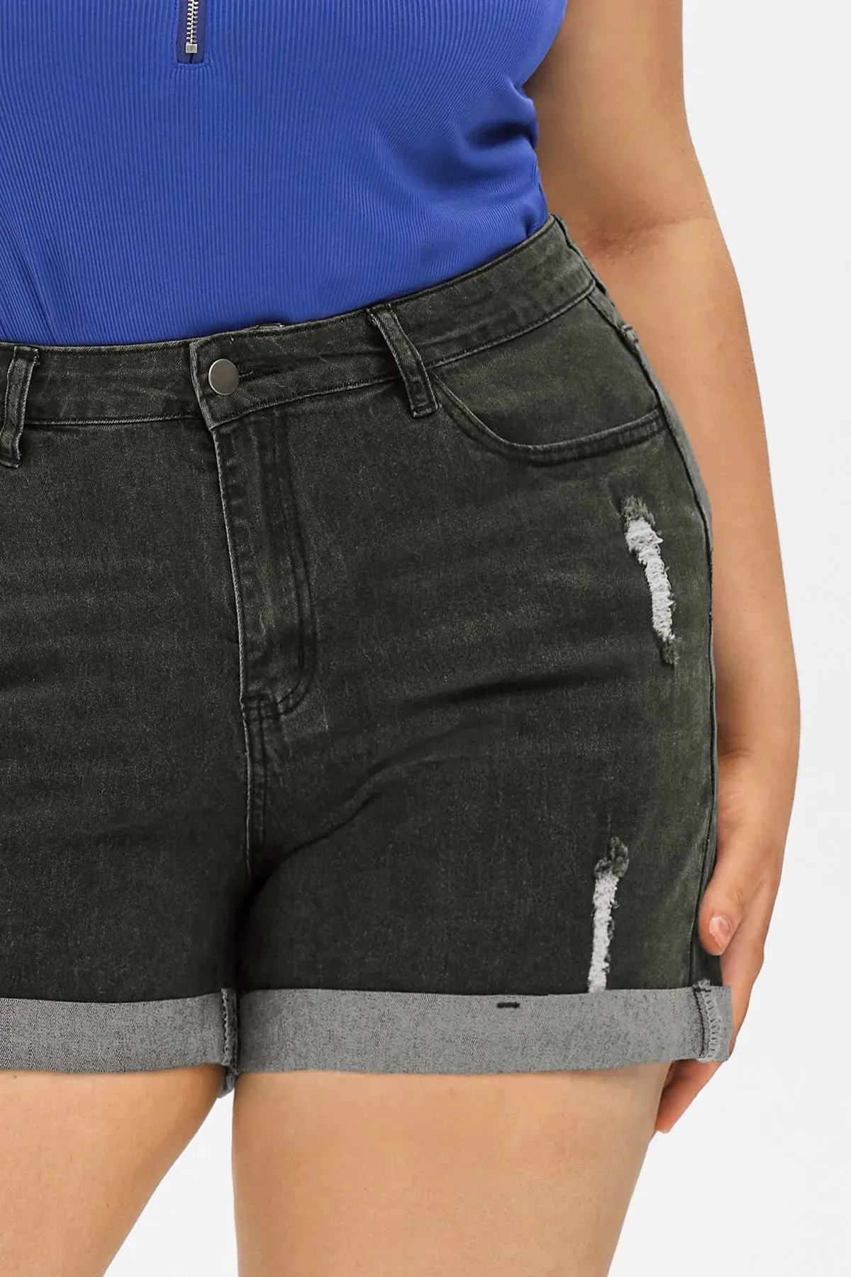 Super Soft Corset Mid Rise Short Jean