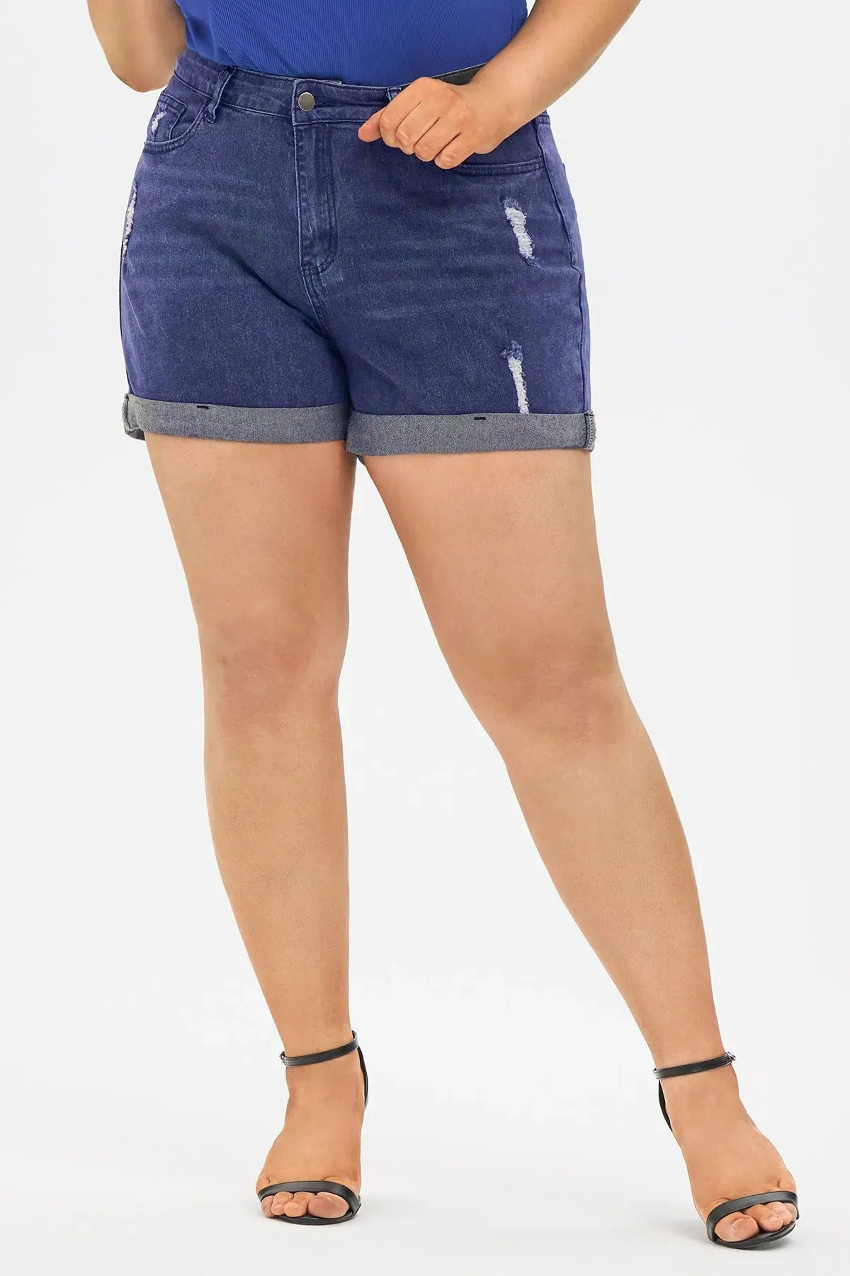 Super Soft Corset Mid Rise Short Jean