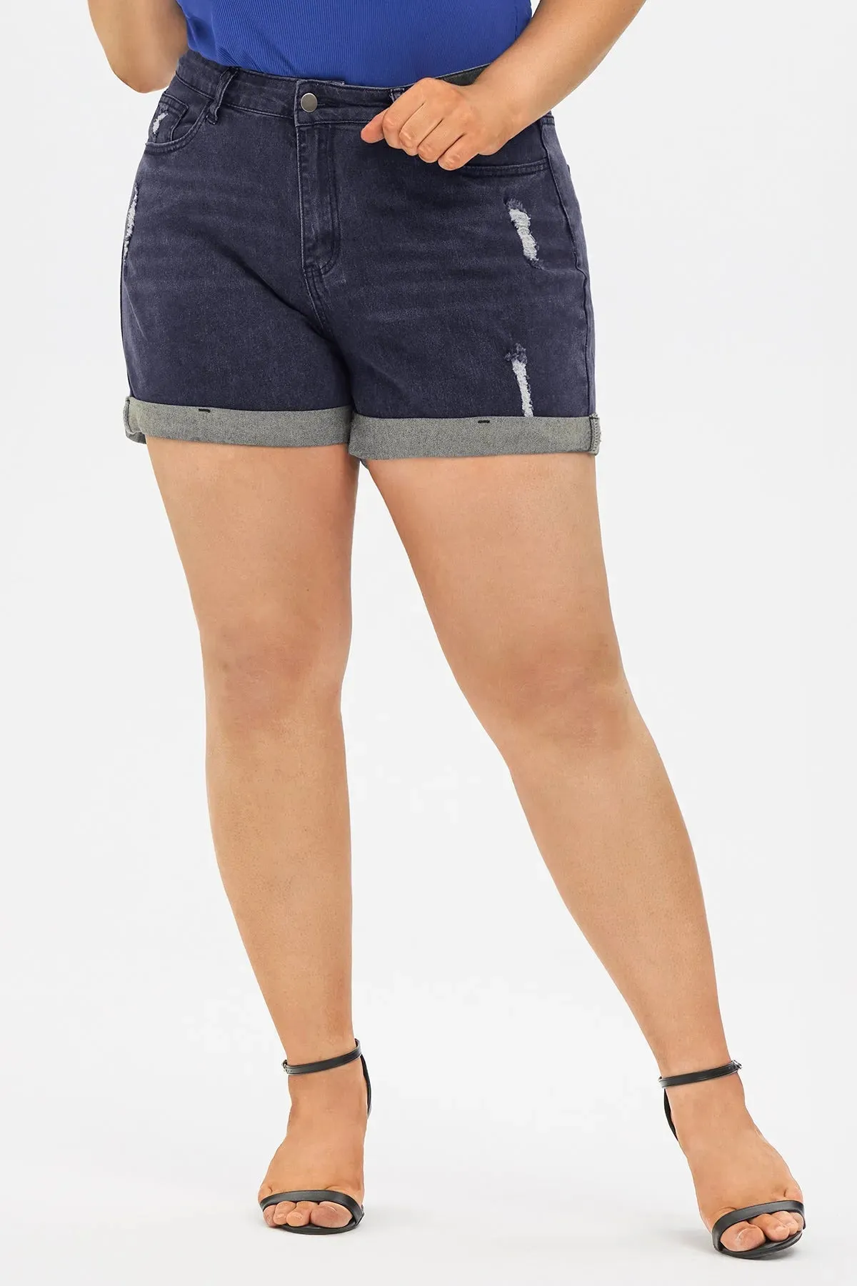 Super Soft Corset Mid Rise Short Jean