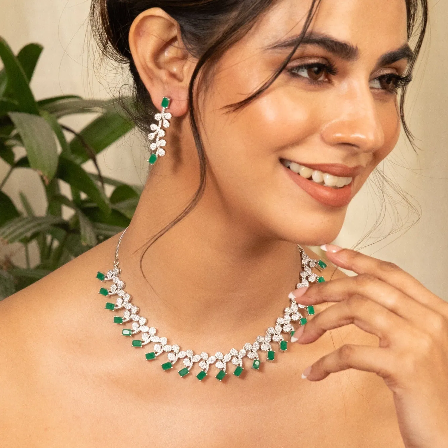 Tiye Nakshatra CZ Necklace Set