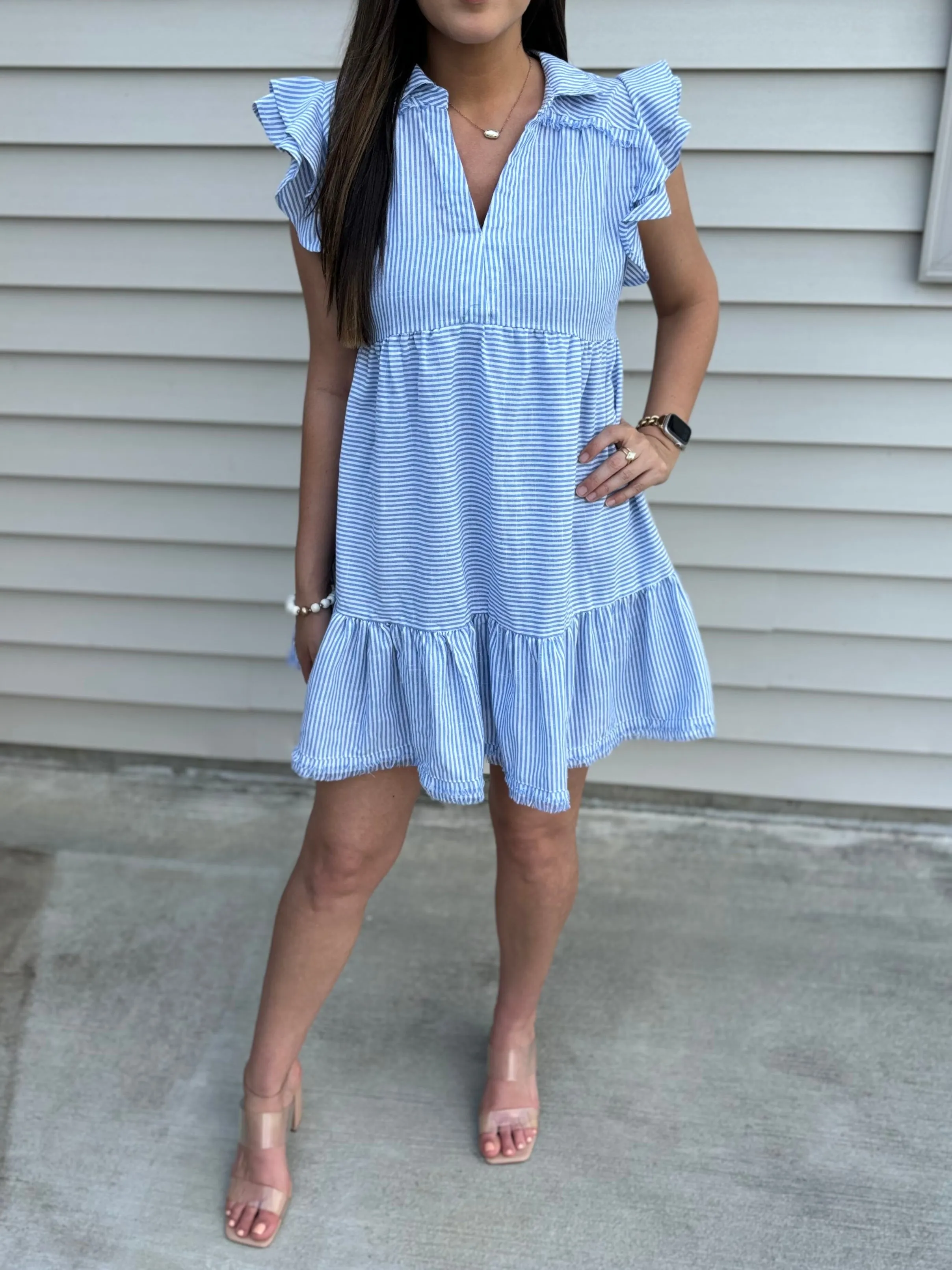 To the Hamptons Striped Dress