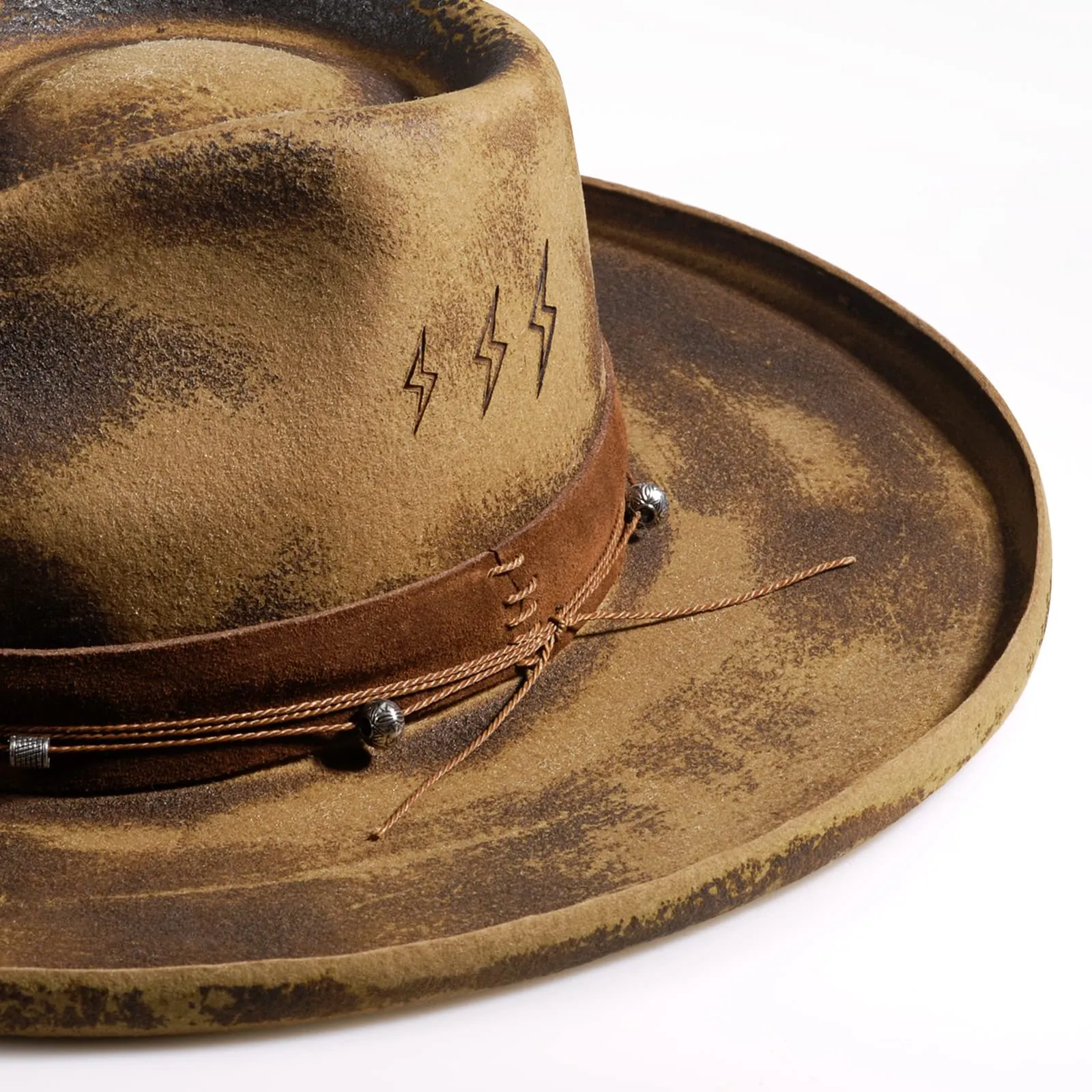 Vintage Charm Distressed Fedora