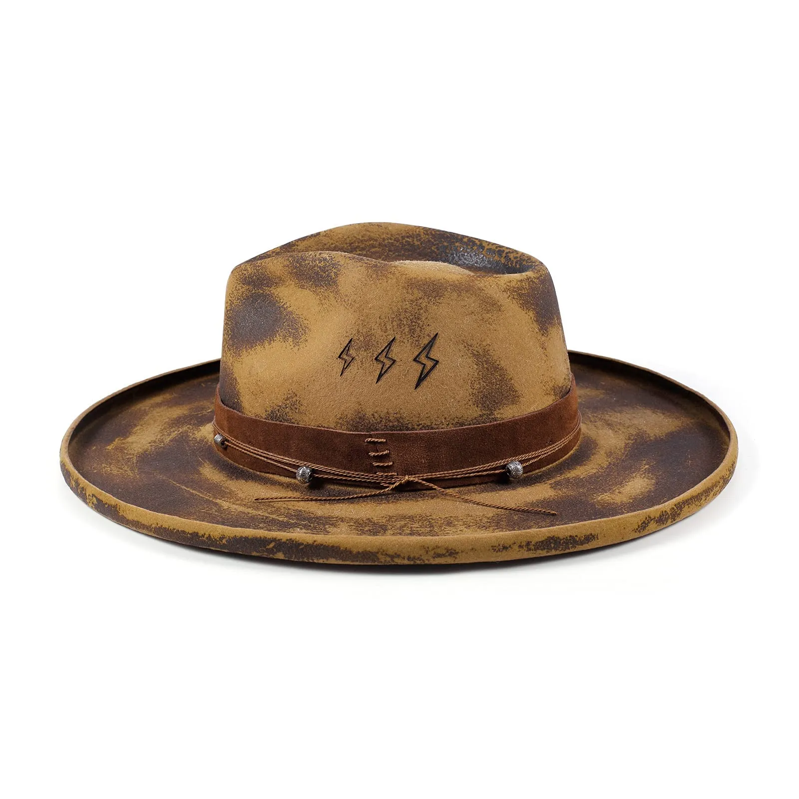 Vintage Charm Distressed Fedora